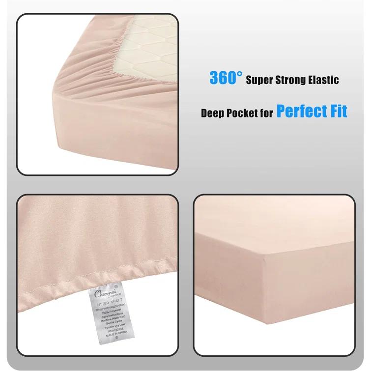 Southshore Fine Linens Extra Deep Pocket Sheet Set, easy care, wrinkle resistant