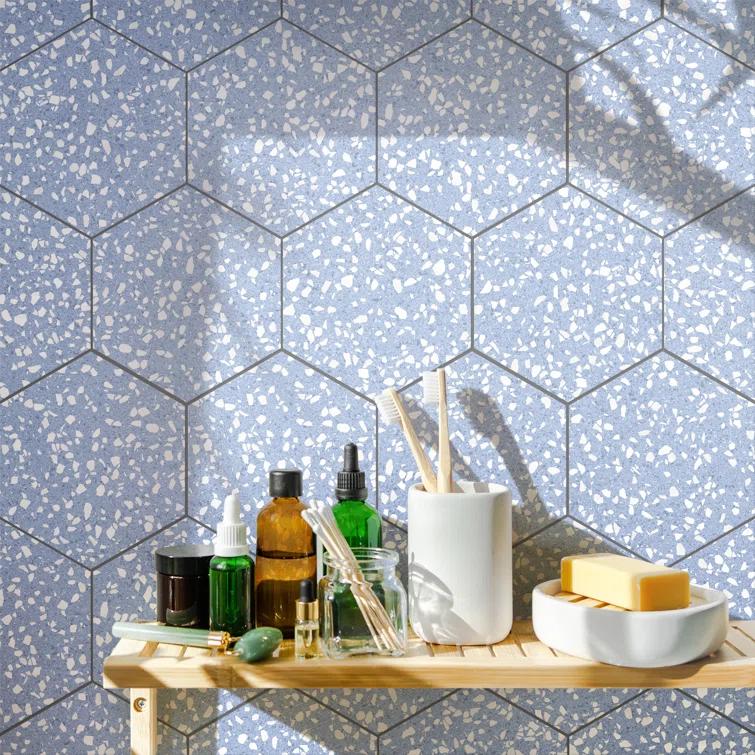 Venice 9" x 10" Porcelain Stone Look Wall & Floor Tile