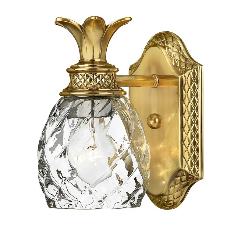 Plantation 1-Light Pineapple Accent Wall Sconce