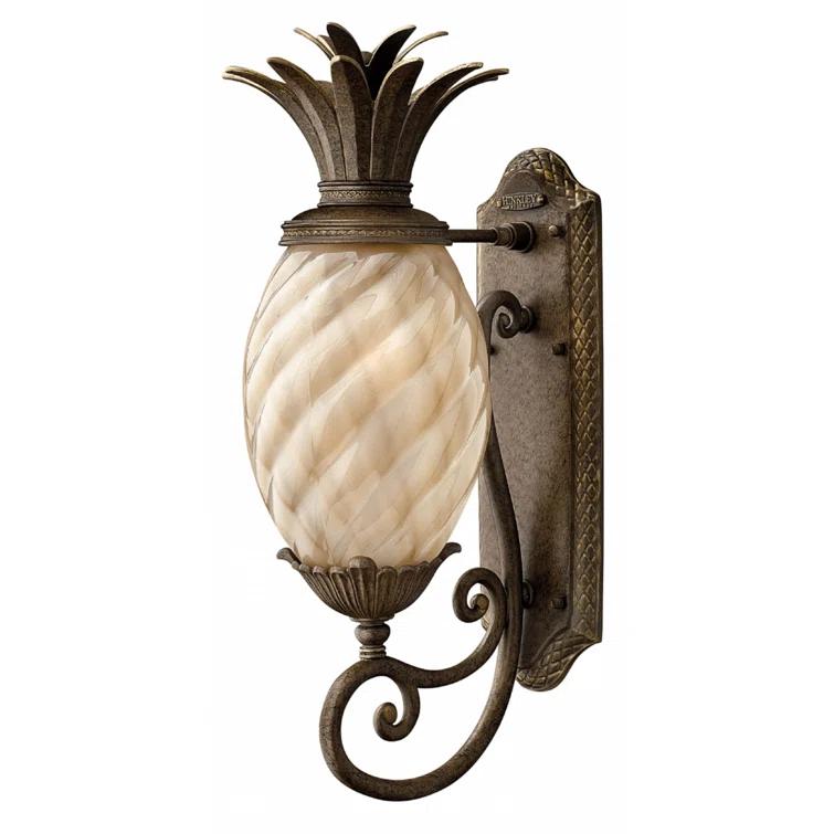 Plantation Bronze 1 - Bulb Outdoor Wall Lantern