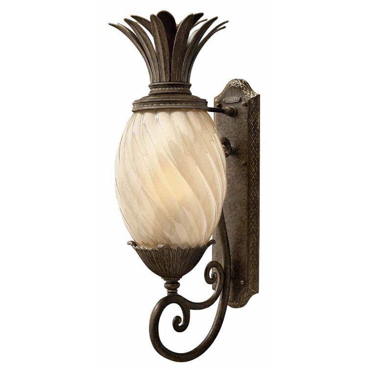 Plantation Bronze 1 - Bulb Outdoor Wall Lantern