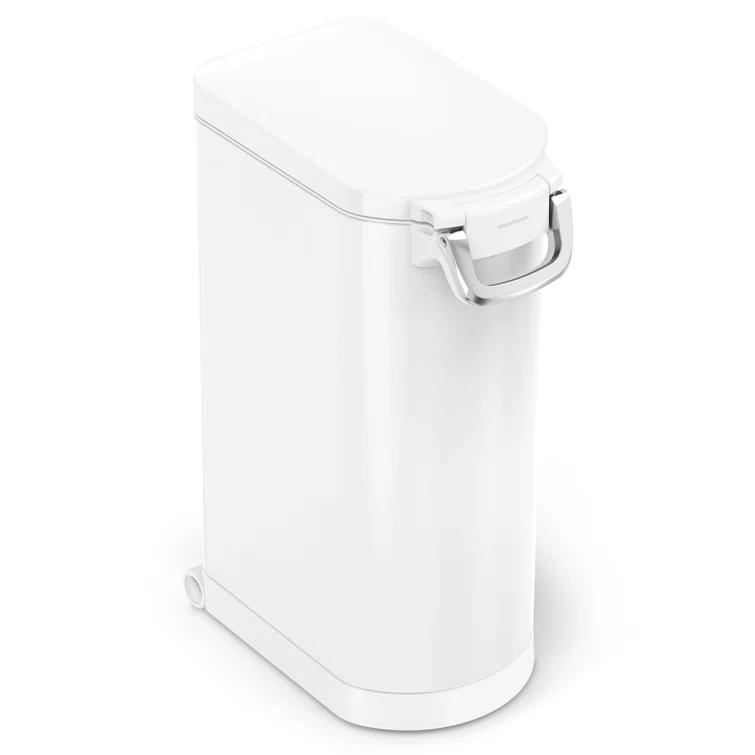 simplehuman Pet Food Storage Container Stainless Steel for Dog Food, Cat Food, and Bird Feed