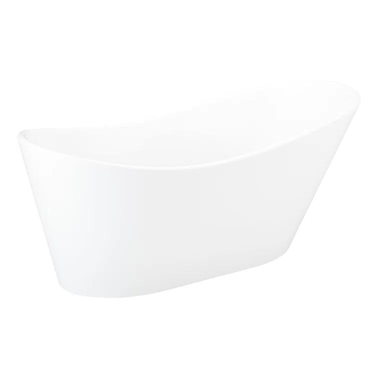 Signature Hardware 67" Saunders Acrylic Freestanding Tub 480869