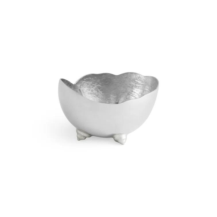 Small Silver Ocean Reef Moon Shell Bowl