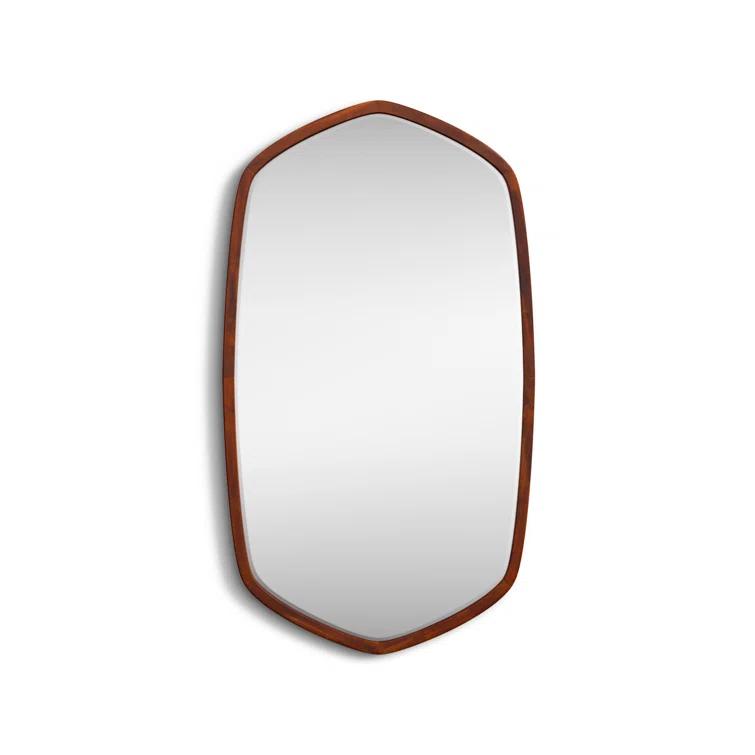 Glover Wood Hexagon Wall Mirror