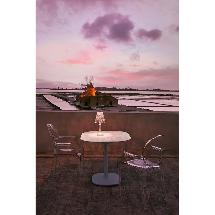 Louis Ghost Outdoor Stacking Dining Armchair