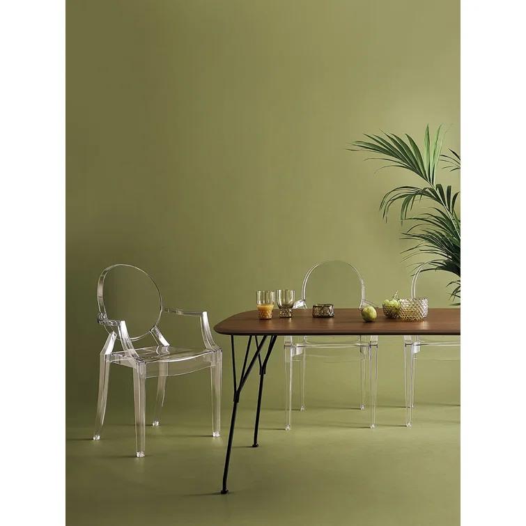 Louis Ghost Outdoor Stacking Dining Armchair