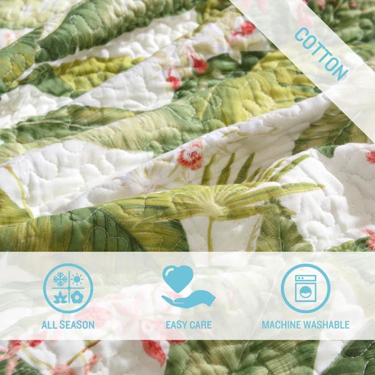 Tommy Bahama Aregada Dock Cotton Reversible Quilt Set