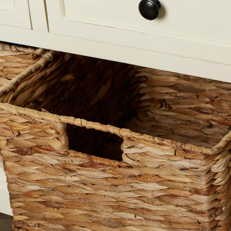 Adayla Solid Wood Drawers Storage Bench
