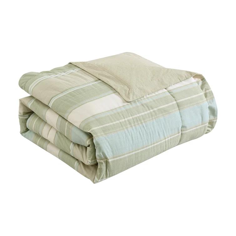 Tommy Bahama Home Tommy Bahama Serenity Green Cotton Reversible 5 Piece Comforter Set