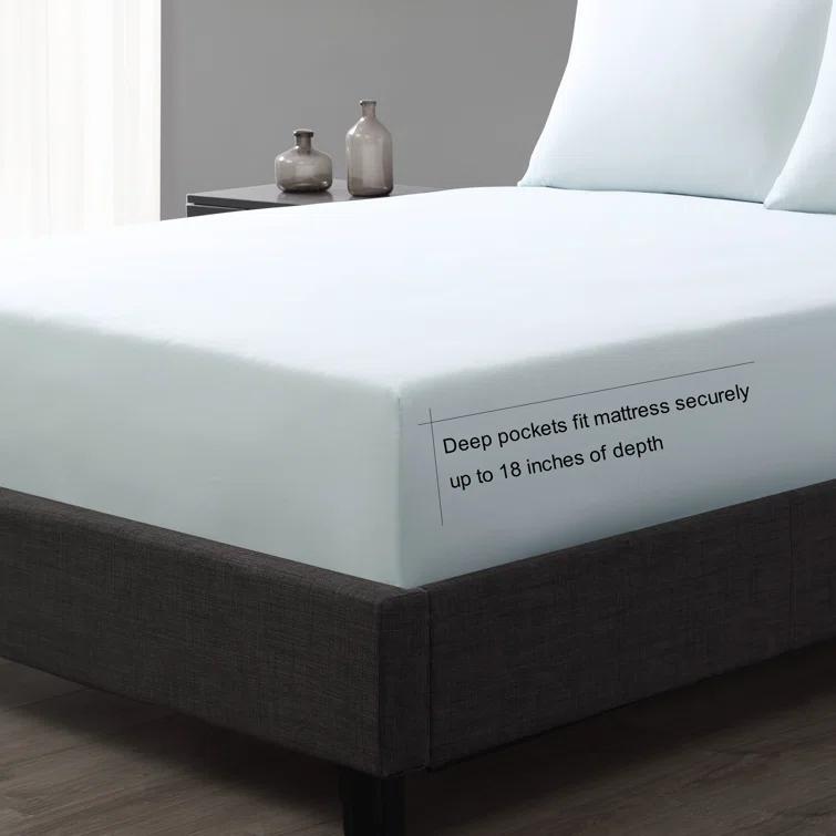 Vera Wang Vera Wang T800 Sateen Solid CVC Sheet Set