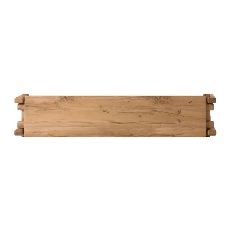 Natural Reclaimed French Oak Console Table with Storage