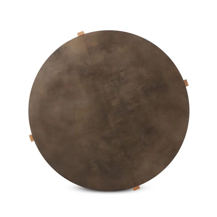 Millwood Pines Felichia Large Coffee Table-Distressed Iron