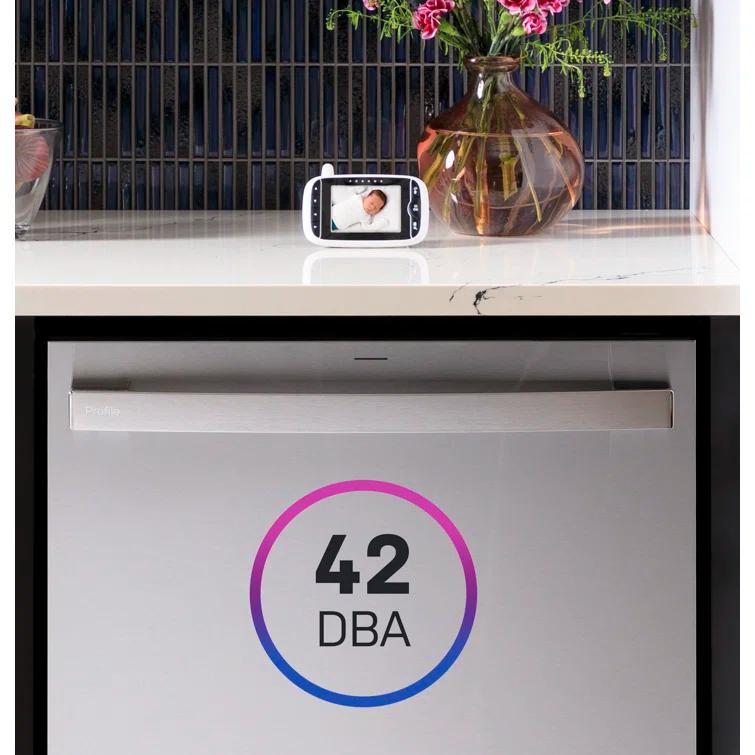 Ge Profile Pdt755s 24" Wide 16 Place Setting Built-In Fingerprint Resistant Top Control