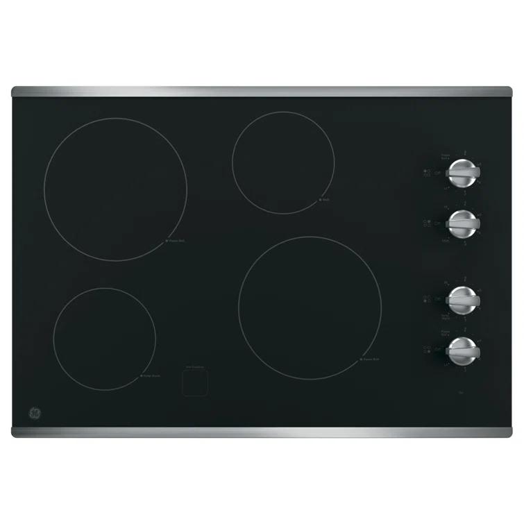 GE 30" Built-In Knob Control Electric Cooktop