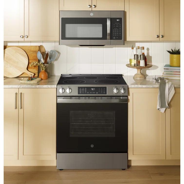 GE 30" Slide-In Electric Convection Range