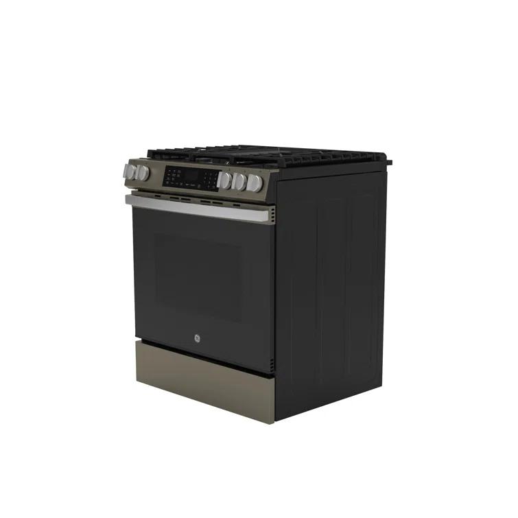 GE 30" Slide-In Front-Control Convection Gas Range