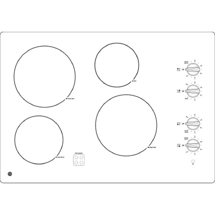 GE 30" Built-In Knob Control Electric Cooktop