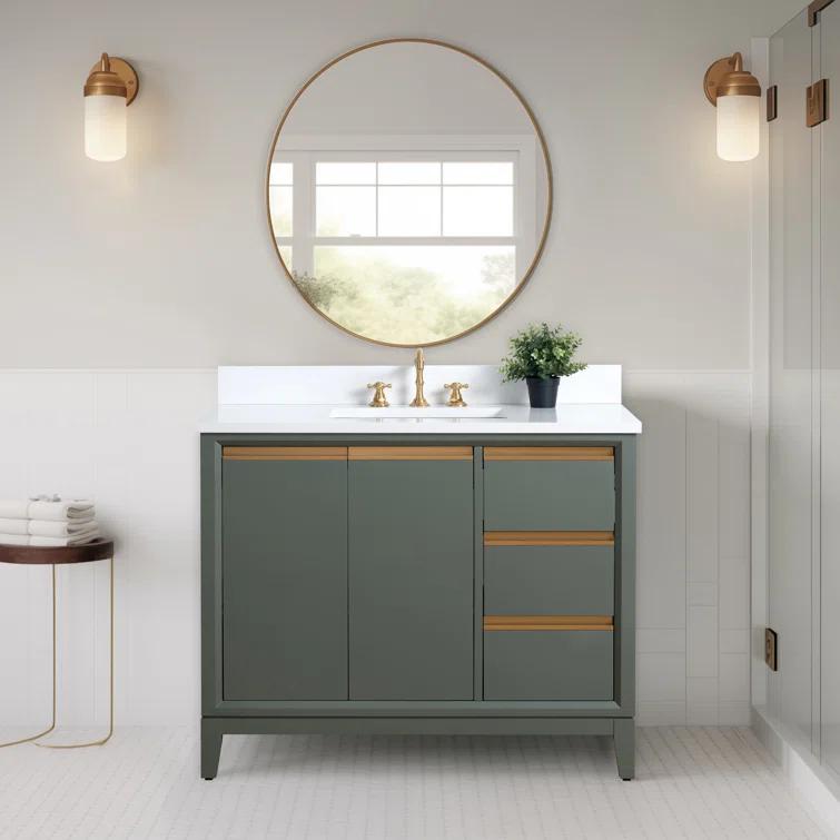 42 Single Bathroom Vanity with Top