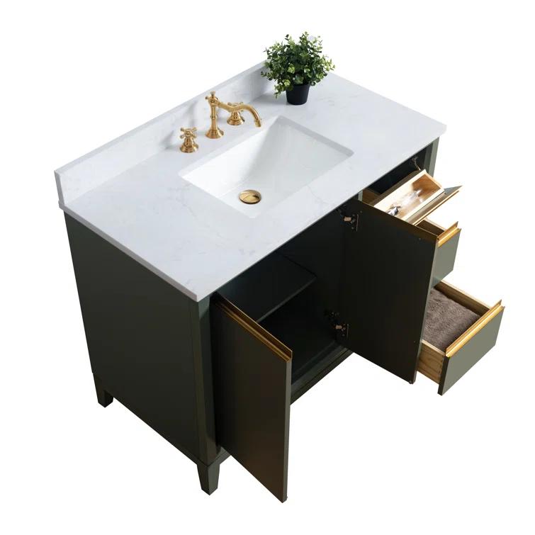 42 Single Bathroom Vanity with Top