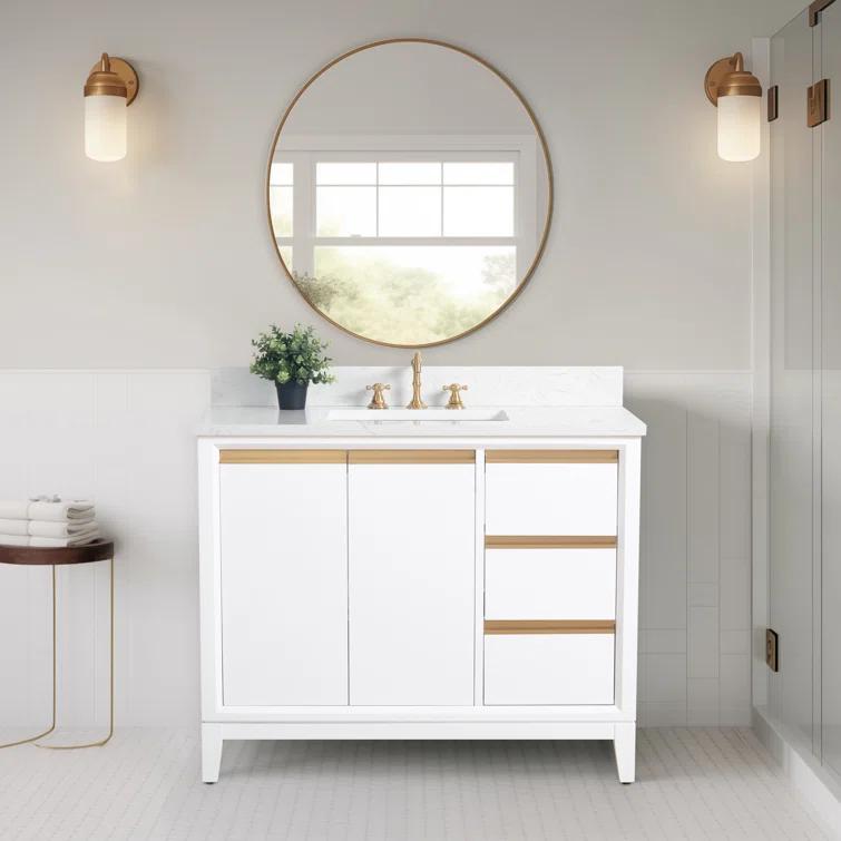 42 Single Bathroom Vanity with Top