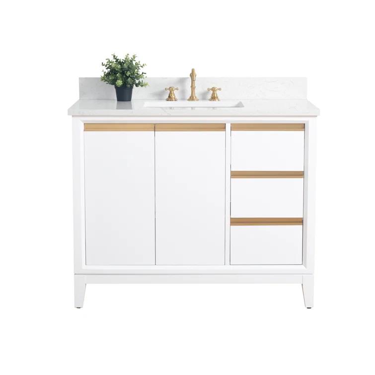42 Single Bathroom Vanity with Top