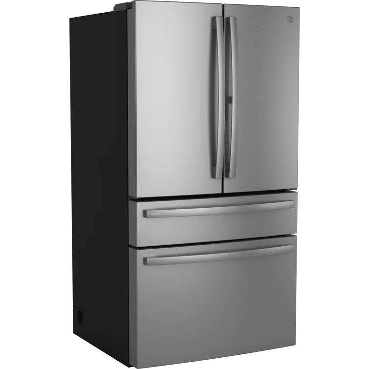 GE Profile™ Series Energy Star Smart 29 Cu. Ft. Fingerprint Resistant 4-Door French-Door Refrigerator
