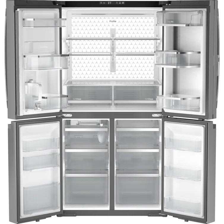 GE Profile™ Series Energy Star Smart 28 Cu. Ft. Fingerprint Resistant Quad-Door Refrigerator