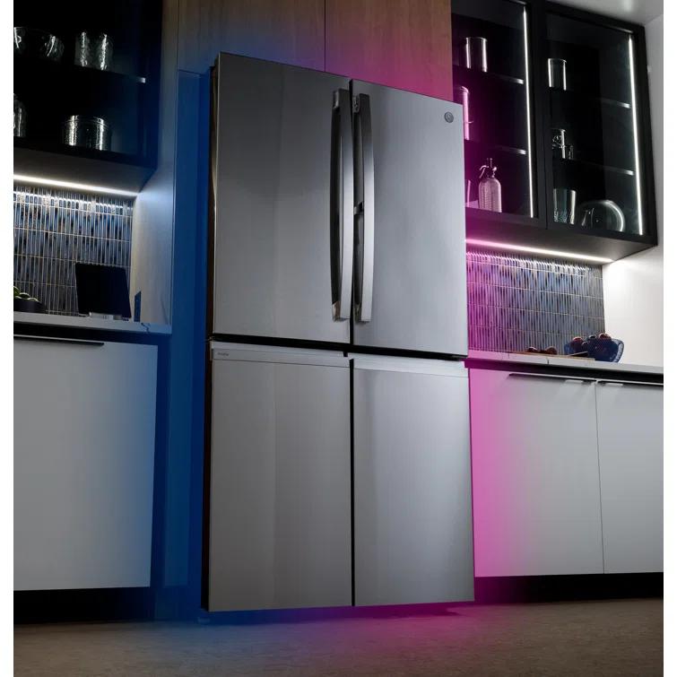 GE Profile™ Series Energy Star Smart 28 Cu. Ft. Fingerprint Resistant Quad-Door Refrigerator