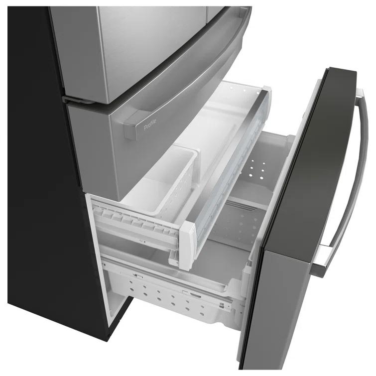 GE Profile™ Series Energy Star Smart 29 Cu. Ft. Fingerprint Resistant 4-Door French-Door Refrigerator