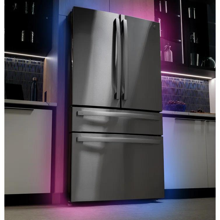 GE Profile™ Series Energy Star Smart 29 Cu. Ft. Fingerprint Resistant 4-Door French-Door Refrigerator