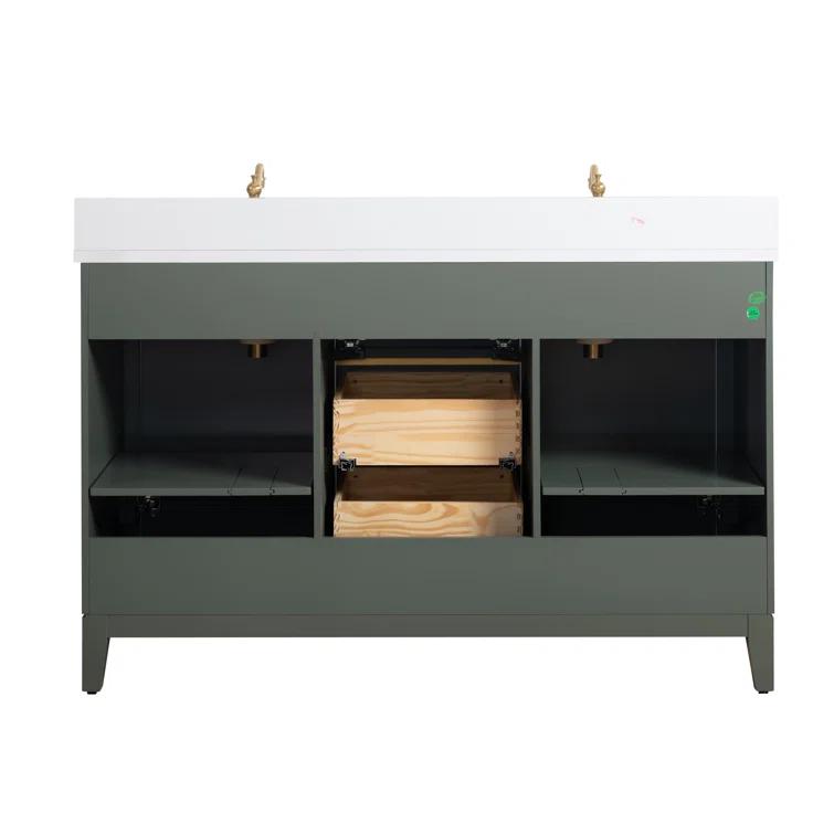 54 Double Bathroom Vanity with Top