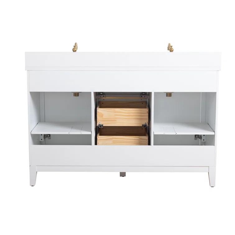 54 Double Bathroom Vanity with Top