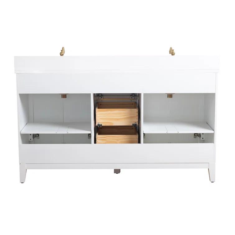 60 Double Bathroom Vanity with Top