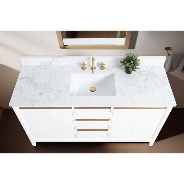 60 Single Bathroom Vanity with Top