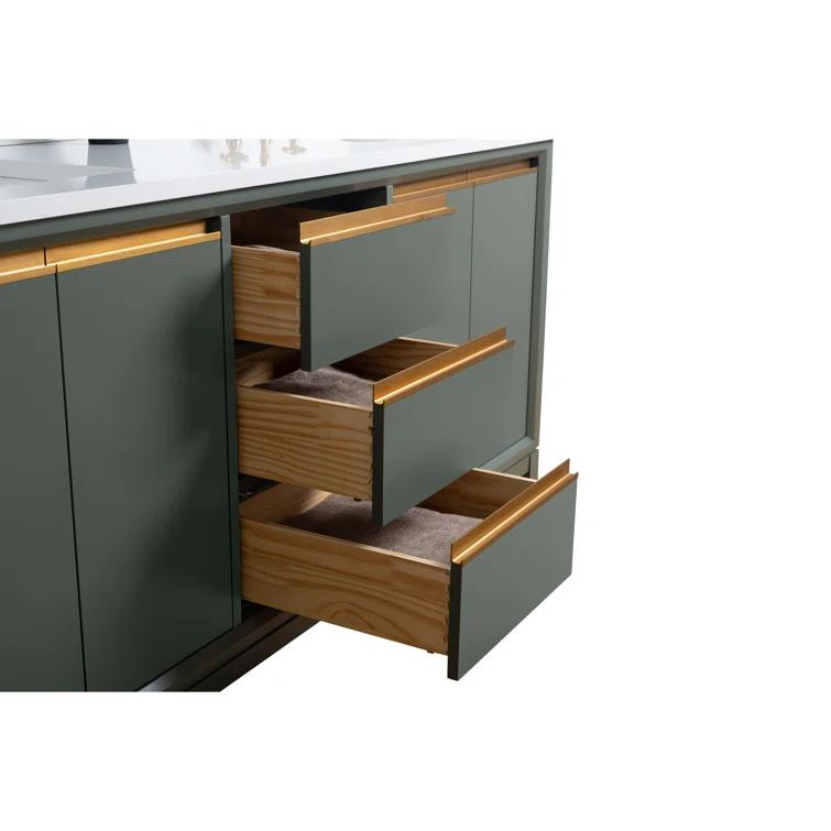 72 Double Bathroom Vanity with Top