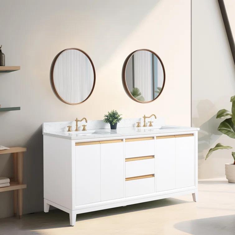 72 Double Bathroom Vanity with Top