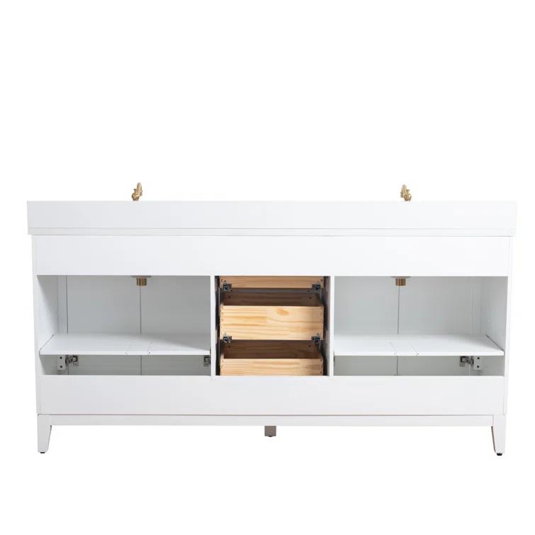 72 Double Bathroom Vanity with Top