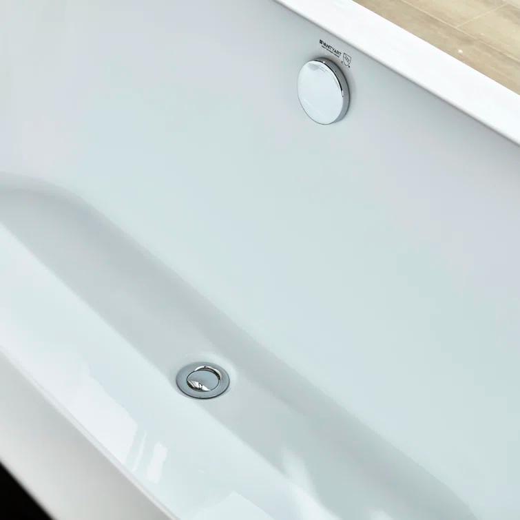 68 " x 31 " Freestanding Soaking Acrylic Bathtub