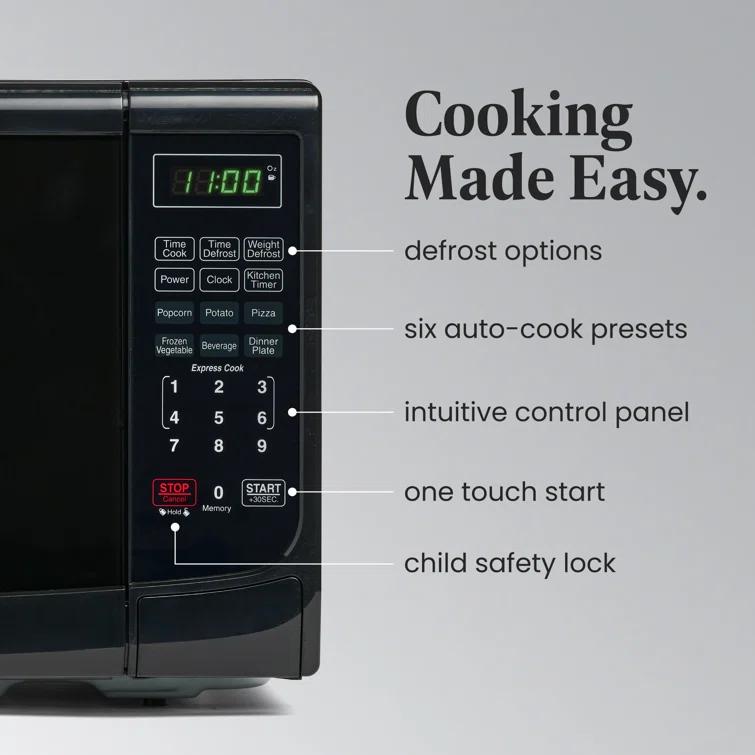 Farberware Farberware Countertop Microwave .7 Cu. Ft. 700-Watt Compact Microwave Oven FMO07ABTBKA