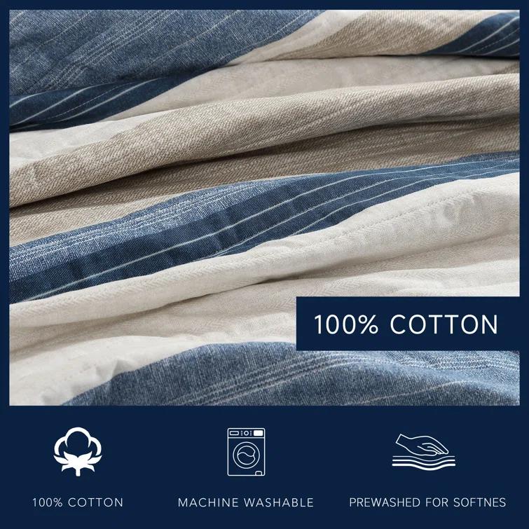 Nautica Nautica Ridgeport Cotton Reversible Quilt Set