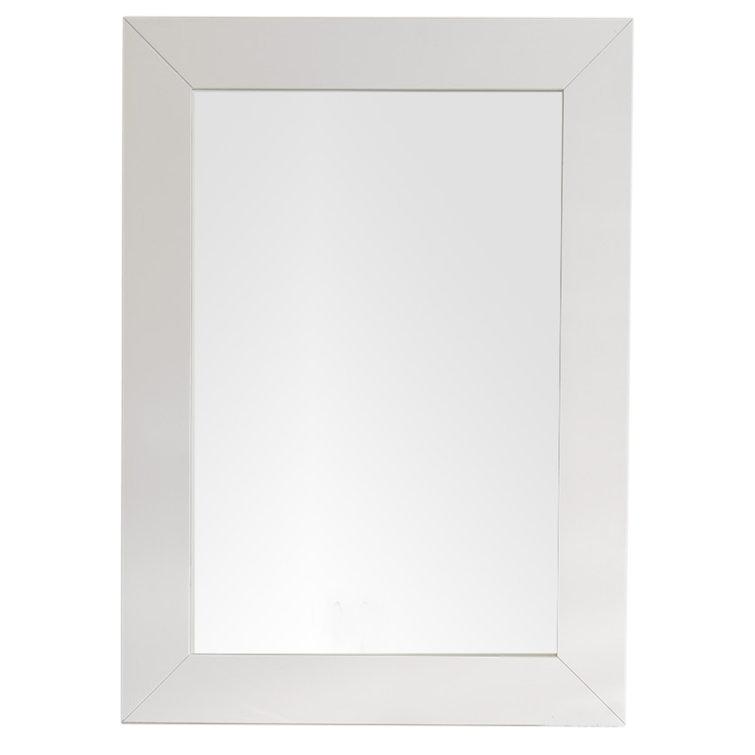 James Martin Vanities Weston 29" Rectangular Mirror, Bright White