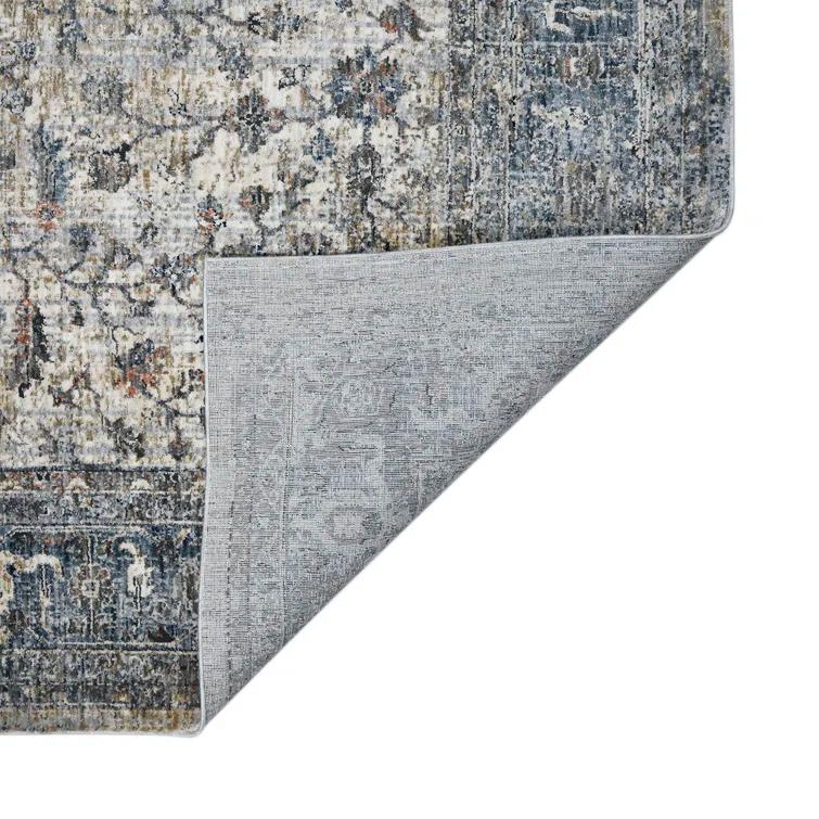 Elynna Transitional Bordered Premium Polyester Performance Area Rug