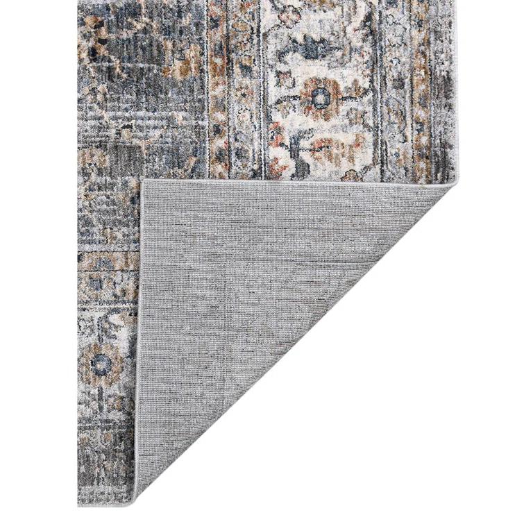 Elynna Transitional Bordered Premium Polyester Performance Area Rug