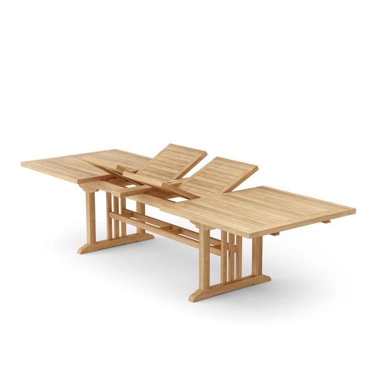 Anderson Teak  Sahara 126 in. Rectangular Double Extension Table