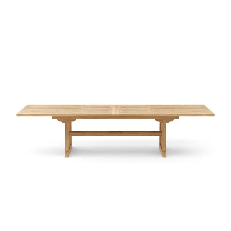 Anderson Teak  Sahara 126 in. Rectangular Double Extension Table