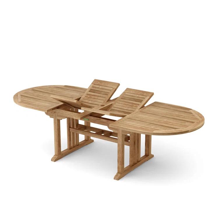 Anderson Teak Sahara Dining Side Chair 11-Pieces Oval Dining Set