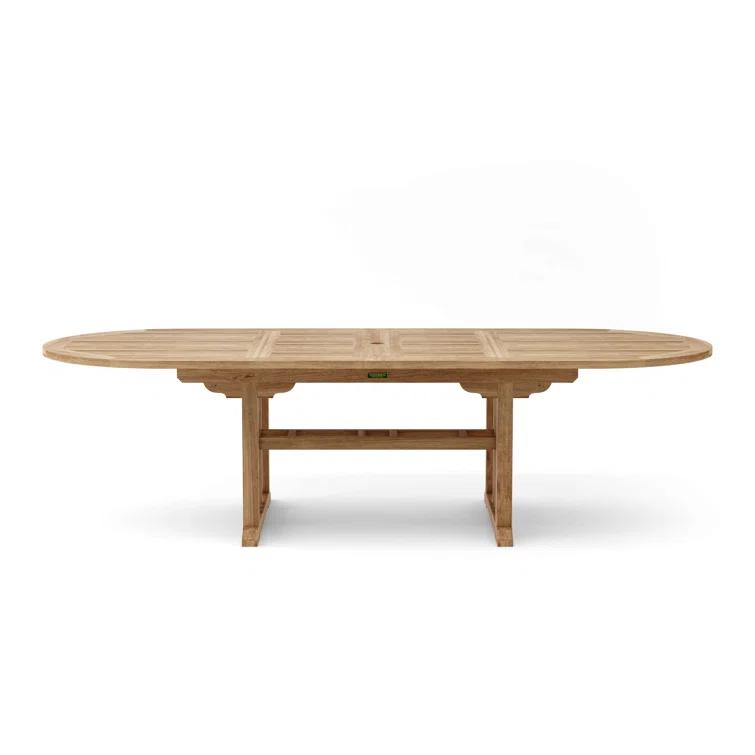 Anderson Teak Sahara Dining Side Chair 11-Pieces Oval Dining Set