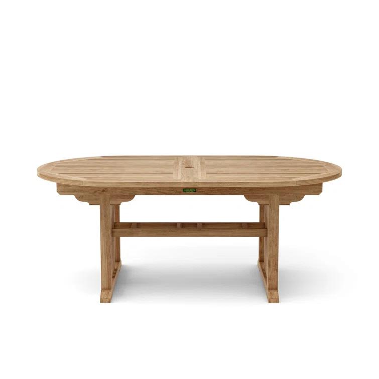 Anderson Teak Sahara Dining Side Chair 11-Pieces Oval Dining Set