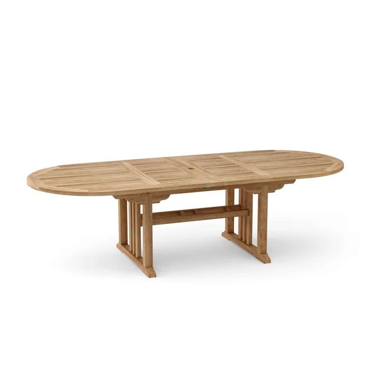 Anderson Teak Sahara Dining Side Chair 11-Pieces Oval Dining Set